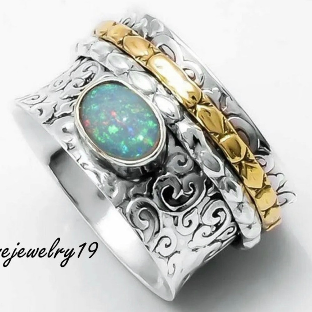 Sterling Silver Spinner Ring - image 8